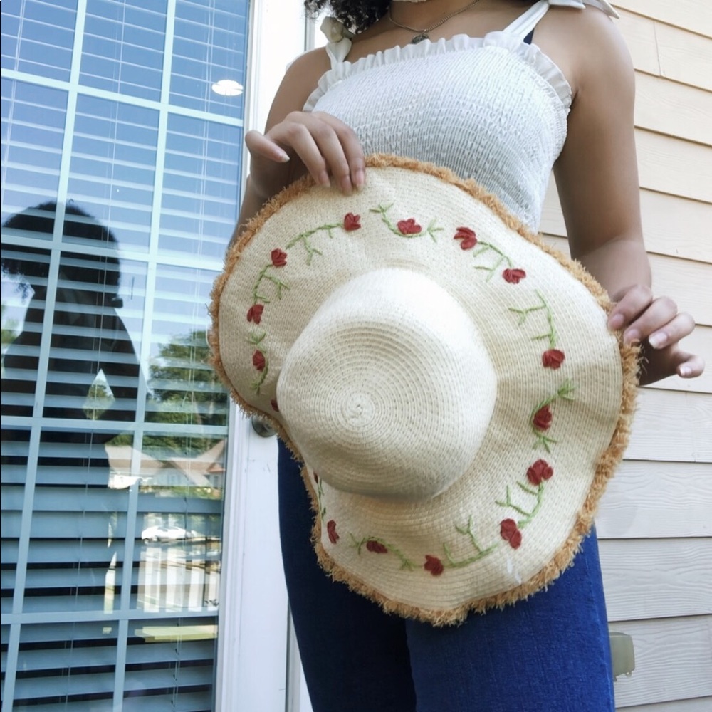 ☆ rose straw hat ☆